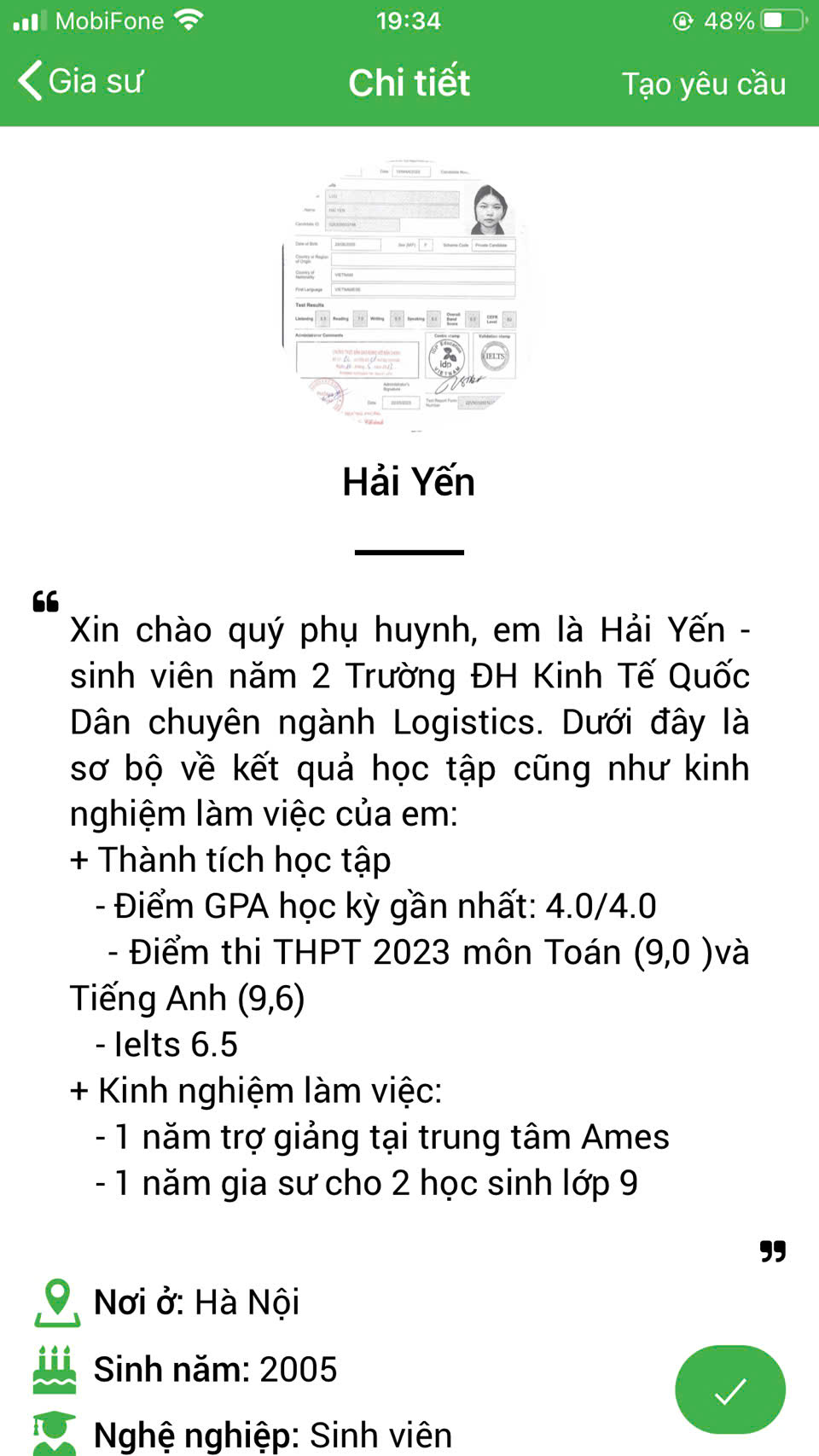 dạy kèm tại hà nội